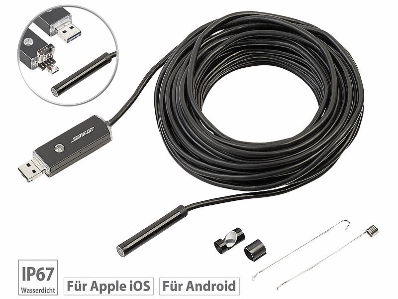 ; Endoskopkameras (HD, mit Monitor), WLAN-HD-Endoskopkameras für iOS- & Android-Smartphones Endoskopkameras (HD, mit Monitor), WLAN-HD-Endoskopkameras für iOS- & Android-Smartphones 