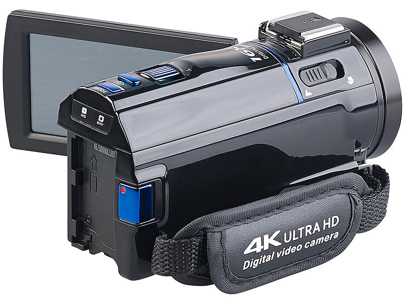 ; Wasserdichte UHD-Action-Cams mit Webcam-Funktion, Dreibein Kamera Stative 