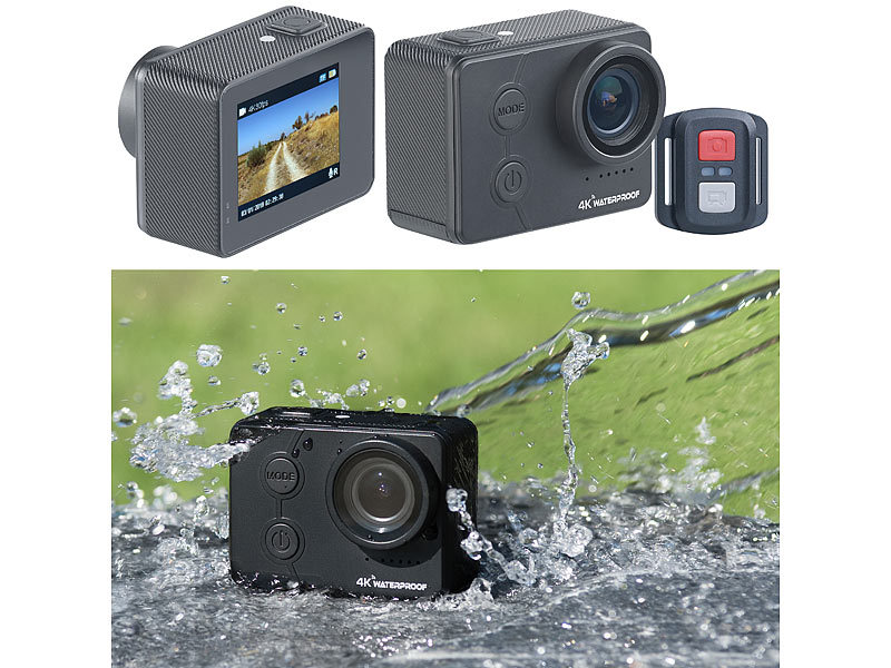 ; Wasserdichte UHD-Action-Cams mit Webcam-Funktion Wasserdichte UHD-Action-Cams mit Webcam-Funktion Wasserdichte UHD-Action-Cams mit Webcam-Funktion 
