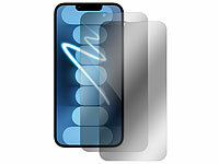 Somikon Panzerfolien iPhone, Anti-Fingerprint-Schutzfolien