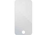 Somikon Displayschutzfolie für iPhone 4/4s, glasklar; Glasfolien Glasfolien 
