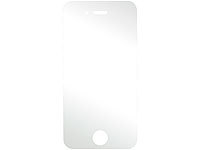 Somikon Displayschutzfolie für Apple iPhone 4/s, matt; Glasfolien 