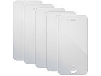 Somikon Displayschutzfolie für für iPhone 4/4s, glasklar 5er-Set; Glasfolien Glasfolien 