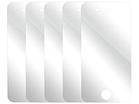 Somikon Spiegel-Display-Schutzfolie für iPhone 4/4s (5er Set); Glasfolien 