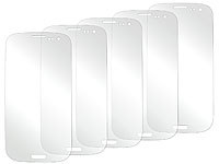 Somikon Displayschutzfolie Samsung Galaxy S3, matt (5er-Set); Displayfolien 