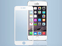 Somikon Randloses Displayschutz-Cover für iPhone 6/s Echtglas 9H, weiß; Echtglas-Displayschutz (iPhone 6/6s Plus) Echtglas-Displayschutz (iPhone 6/6s Plus) 