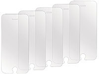 Somikon Displayschutzfolie für Apple iPhone 6/s Plus, matt, 5er-Set; Echtglas Displayschutz (iPhone 6/6s) 