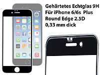 Somikon Randloses Display-Schutzglas iPhone 6/6s Plus, 3D-Hartglas 9H