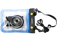 Somikon Unterwasser-Kameratasche XL mit Objektivführung Ø 55 mm; UHD-Action-Cams, Wasserdichte Taschen für iPhones & Smartphones UHD-Action-Cams, Wasserdichte Taschen für iPhones & Smartphones 