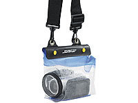 Somikon Unterwasser-Kameratasche für Camcorder; UHD-Action-Cams, Wasserdichte Taschen für iPhones & Smartphones 