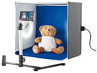 Somikon Professionelle Foto-Studio-Box, 2 Fotolampen & Stativ, 22 W, 1.710 lm