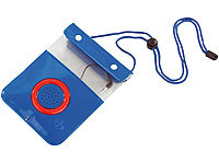 Somikon Wasserdichte Lautsprecher-Tasche für Player bis 110x125 mm