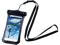 Somikon Hochwertige wasserdichte Tasche für iPhone & Smartphone bis 4,8 Zoll; Unterwasser Kamera-Hüllen Unterwasser Kamera-Hüllen 