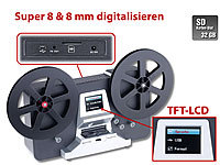 Somikon HD-XL-Film-Scanner & -Digitalisierer für Super 8 und 8mm (refurbished); Dia- & Negativ-Scanner 