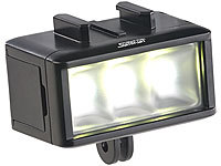 Somikon Unterwasser-LED-Licht für Action-Cams, 360 lm, 3 W, 900 mAh-Akku, IPX8