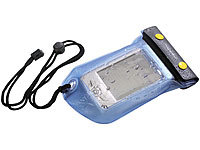 Somikon Wasserdichte Schutztasche für iPhone und Smartphone bis 95 x 100 mm; Unterwasser Kamera-Hüllen 