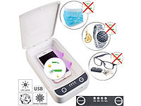 Somikon UV-Desinfektions-Box für Smartphone, Brille, Schlüssel usw., USB