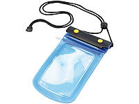 Somikon Wasserdichte Schutztasche für iPhone und Navi bis 100 x 140 mm; Wasserdichte Taschen für iPhones & Smartphones 