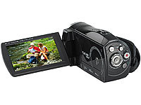Somikon Full-HD-Camcorder "DV-853.IR" mit Infrarot-LEDs, (refurbished); 4K-UHD-Camcorder mit Touch-Display 