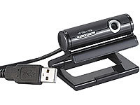 Somikon Full-HD-Skype-Kamera "WEC-330.HD" zum Top-Mitbestellpreis; Wasserdichte UHD-Action-Cams mit Webcam-Funktion 
