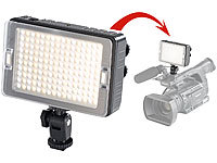 Somikon Foto und Videoleuchte FVL-616.d mit 160 LEDs, 3.200  5.500 K; Foto-Lichtzelte mit Fotolampen Foto-Lichtzelte mit Fotolampen Foto-Lichtzelte mit Fotolampen 