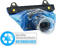 Somikon Unterwasser-Kameratasche mit Objektivführung (Versandrückläufer); UHD-Action-Cams, Wasserdichte Taschen für iPhones & Smartphones 