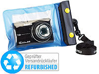 Somikon Unterwasser-Kameratasche Versandrückläufer; UHD-Action-Cams, Wasserdichte Taschen für iPhones & Smartphones UHD-Action-Cams, Wasserdichte Taschen für iPhones & Smartphones 