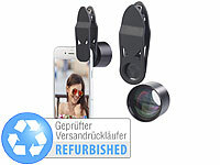 Somikon Objektivvorsatz, Handy-Objektiv Samsung, Telephoto-Objektiv; Vorsatz-Tele-Objektiv mit Smartphone-Stativ Vorsatz-Tele-Objektiv mit Smartphone-Stativ Vorsatz-Tele-Objektiv mit Smartphone-Stativ
