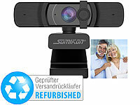 Somikon Full-HD-USB-Webcam mit Autofokus Versandrückläufer; Wasserdichte UHD-Action-Cams mit Webcam-Funktion 