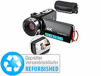 Somikon 4K-UHD-Camcorder mit 16-fachem Zoom, WLAN, Versandrückläufer; Kinder-Digitalkameras Kinder-Digitalkameras Kinder-Digitalkameras 