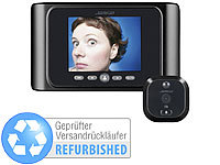 Somikon Digitale Türspion-Kamera mit Bewegungserkennung (Versandrückläufer); Full-HD-Kugelschreiber-Kameras, Video-Türsprechanlagen 
