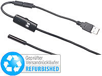 Somikon USB-Endoskop-Kamera, 6 LEDs, für PC Versandrückläufer; Endoskopkameras (HD, mit Monitor) 