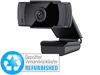 Somikon Full-HD-USB-Webcam mit Mikrofon, Versandrückläufer; 4K-Webcams 