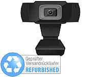 Somikon Full-HD-USB-Webcam mit 5 MP, Versandrückläufer; Wasserdichte UHD-Action-Cams mit Webcam-Funktion 