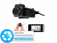 Somikon WLAN-Micro-Kamera, Full HD, 90° neigbar, Powerbank, Versandrückläufer; Full-HD-Kugelschreiber-Kameras Full-HD-Kugelschreiber-Kameras 
