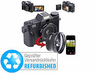 Somikon Vlog Kamera, 4K Kamera WLAN, 4K Kamera WiFi; Foto-, Negativ- & Dia-Scanner Foto-, Negativ- & Dia-Scanner Foto-, Negativ- & Dia-Scanner