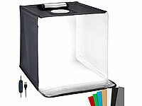 Somikon Fotobox mit Hintergrund, Fotobox für Zuhause; Mini-Kamerastative, Smartphone-Vorsatz-Linsen-Sets mit Weitwinkeln, Makros, Fischaugen & LED-Ringen Mini-Kamerastative, Smartphone-Vorsatz-Linsen-Sets mit Weitwinkeln, Makros, Fischaugen & LED-Ringen Mini-Kamerastative, Smartphone-Vorsatz-Linsen-Sets mit Weitwinkeln, Makros, Fischaugen & LED-Ringen