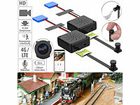 Somikon 2er-Set Mobile 4G-Micro-Akku-Kameras, Full-HD, Bewegungserkennung, App