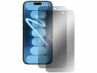 Somikon Anti-Peep-Frontfolie, Displayschutz, Displayschutzfolie