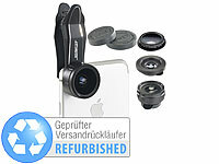 Somikon Smartphone-Foto-Linse, Universal-Clip-On-Foto-Linse