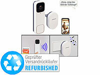 Somikon Türklingel-Kameras, Türklingel mit Kamera WLAN Alexa